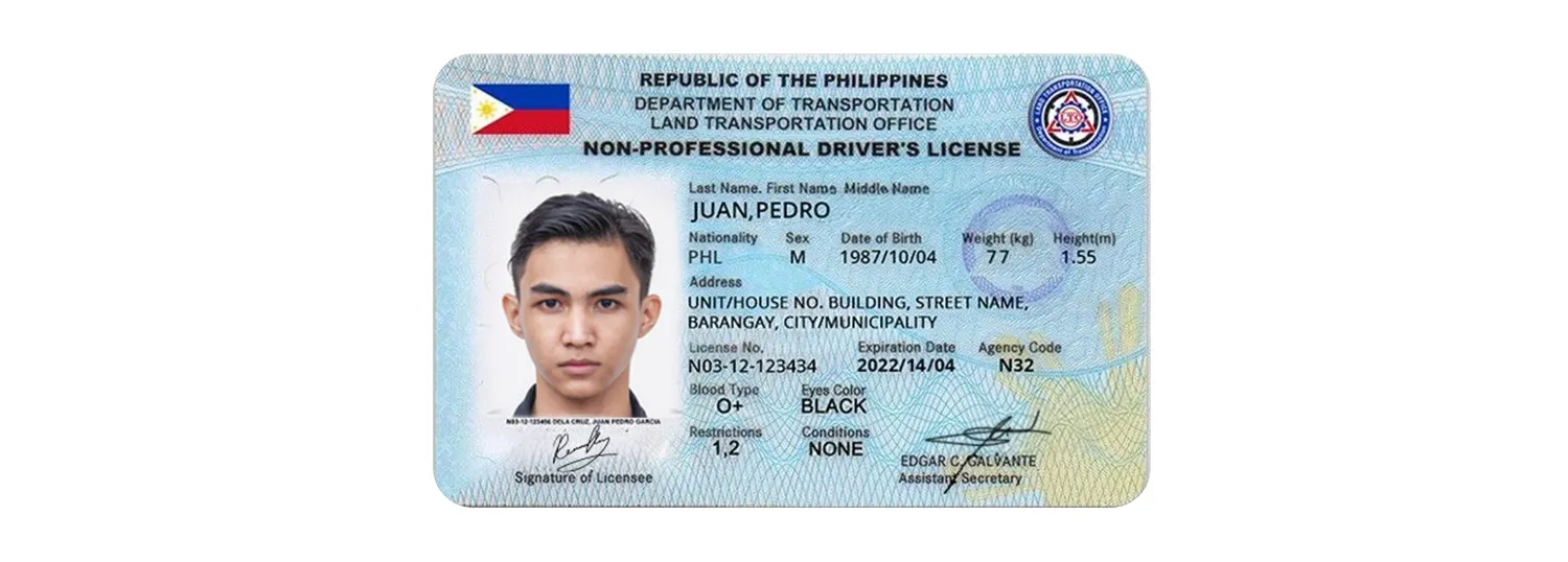 Philippine driver's license